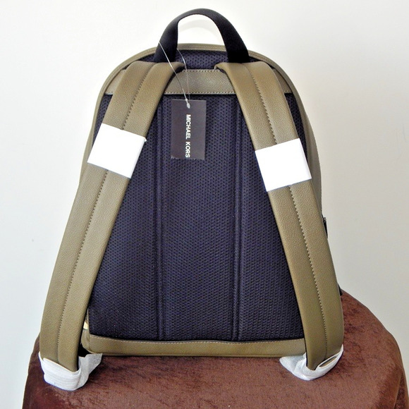 NWT Michael Kors COOPER Commuter Ombre MK Logo Laptop Compatible Backpack Olive main image 8